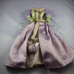 original 2000s "Princess and the Pea" barbie dress and pillow